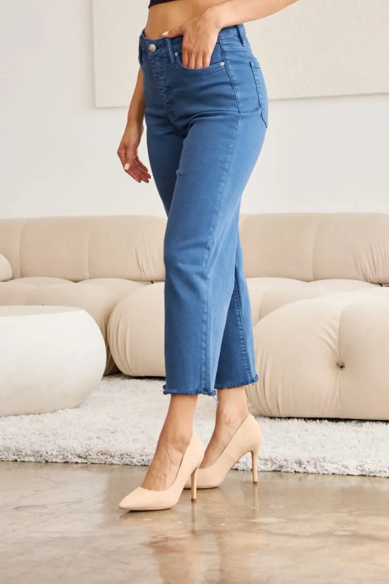 RFM Crop Chloe Full Size Tummy Control High Waist Jeans - Love Salve